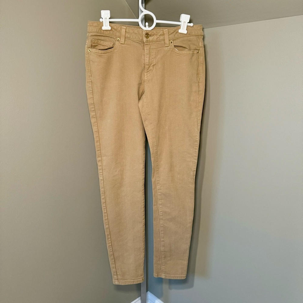 Michael Kors women’s‎ stretch chinos size 6 tan excellent condition